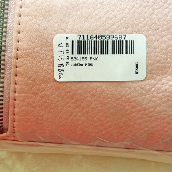 CROSSBODY THE SAK LADERA LEATHER BAG, PINK, TOP ZIPPER CLOSURE, LOTS OF POCKETS, - Picture 2 of 7